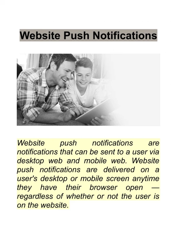 Website Push Notifications