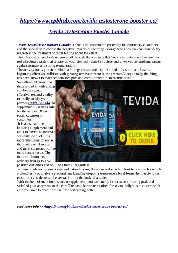 https://www.epbhub.com/tevida-testosterone-booster-ca/