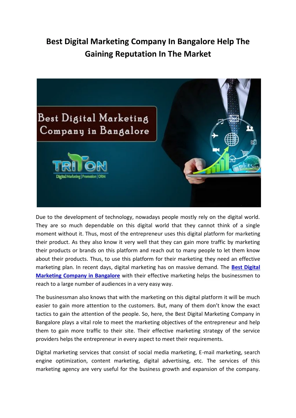best digital marketing company in bangalore help