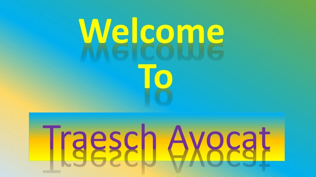 welcome to