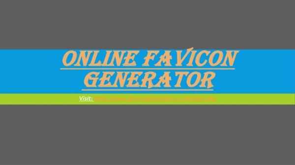 Online favicon generator