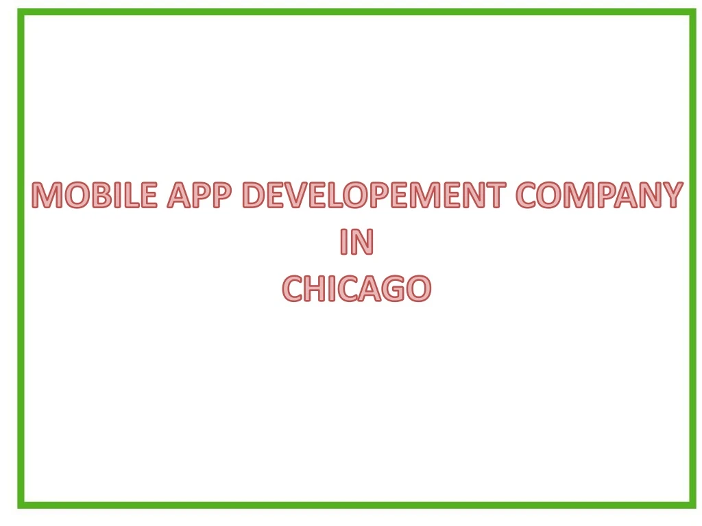 mobile app developement company in chicago