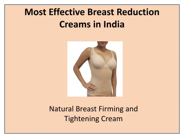 Get a Breast Lift with Cute B Cream