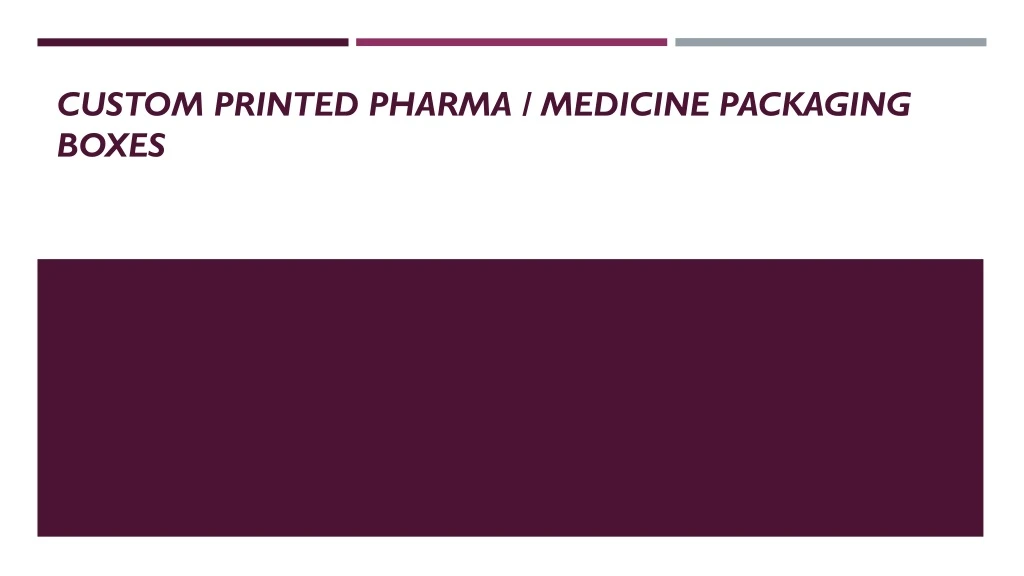 custom printed pharma medicine packaging boxes