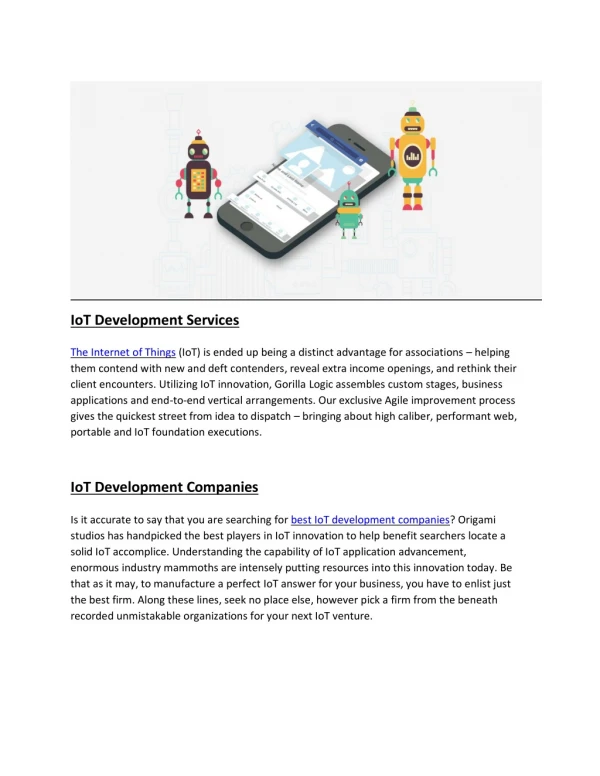 IOT Development Services