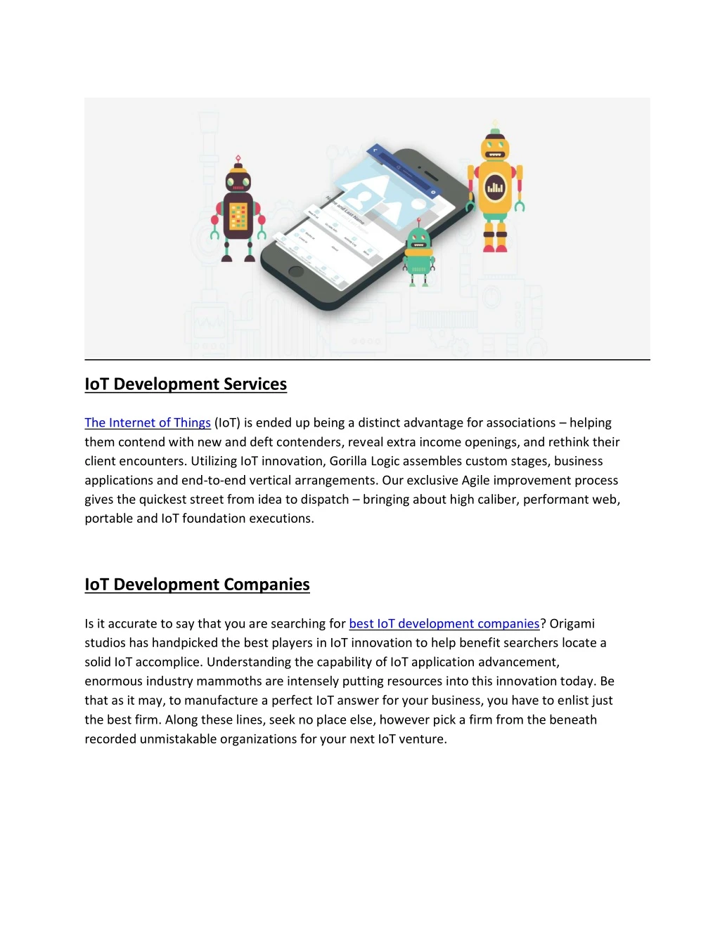 iot development services