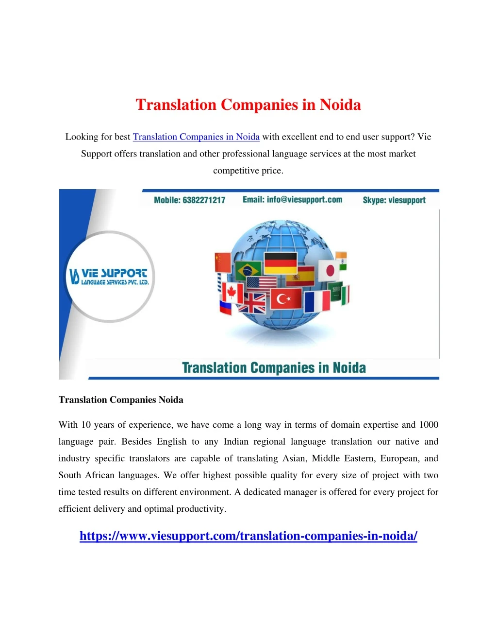 translation companies in noida