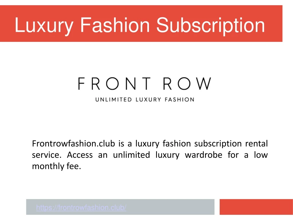 luxury fashion subscription