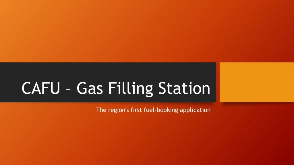 cafu gas filling station
