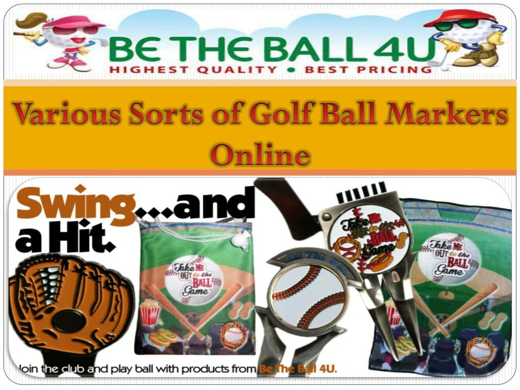 various sorts of golf ball markers online