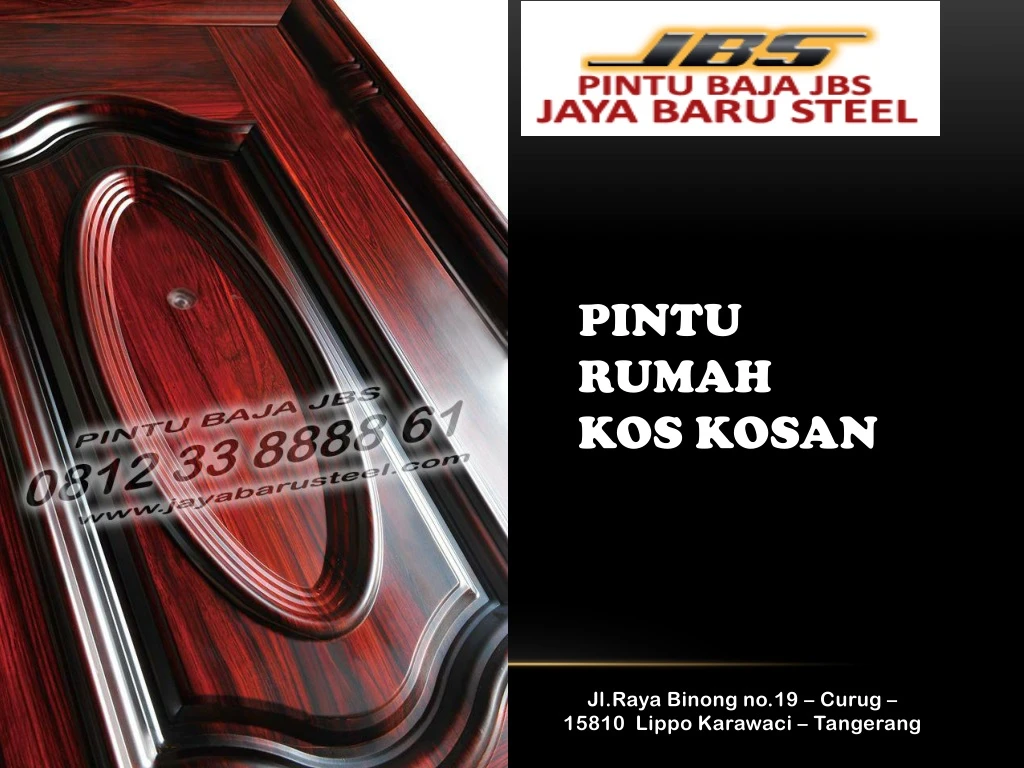 pintu rumah kos kosan