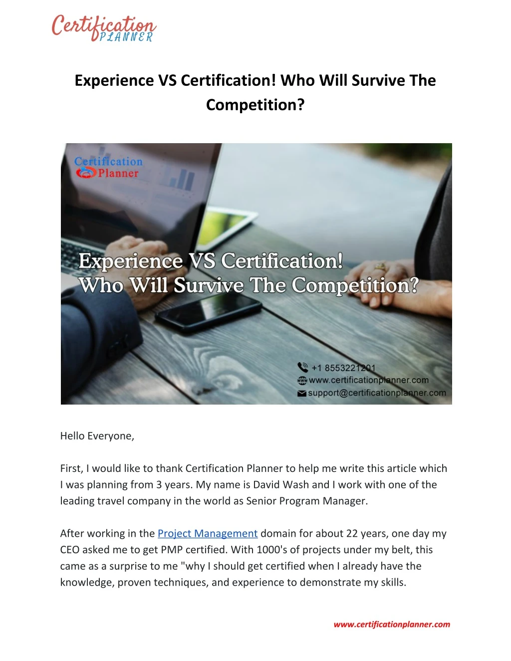 experience vs certification who will survive
