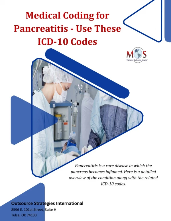 Medical Coding for Pancreatitis - Use These ICD-10 Codes