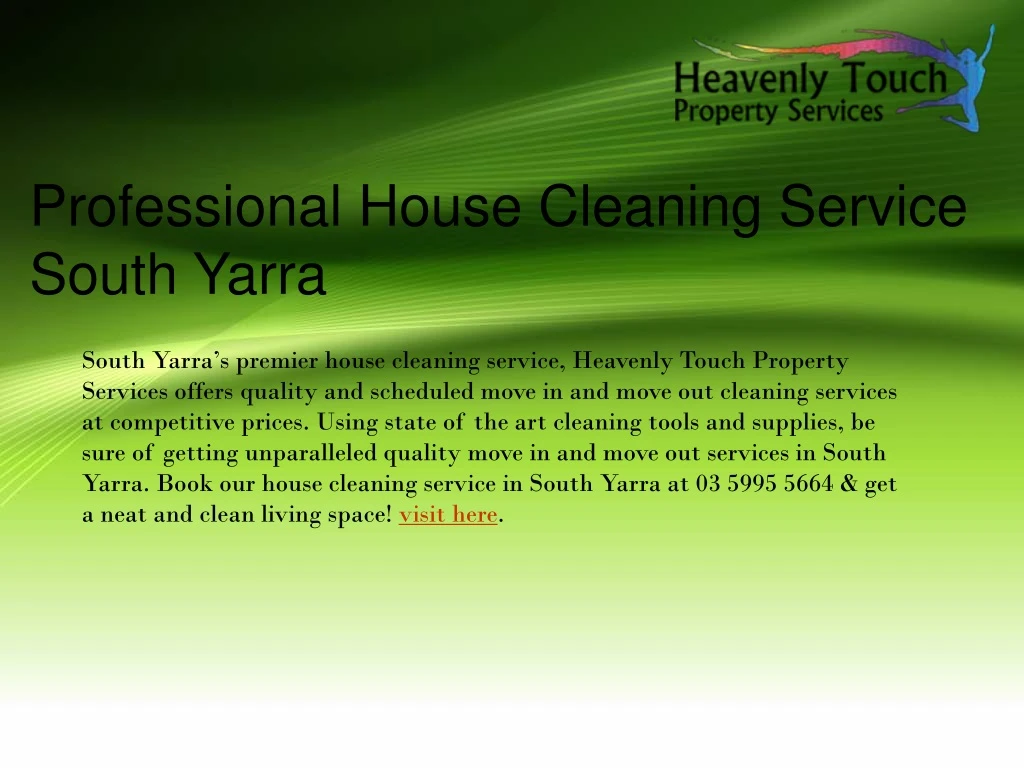 professional house cleaning service south yarra
