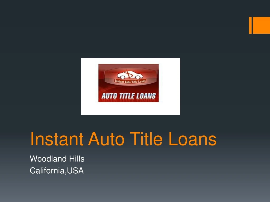 instant auto title loans