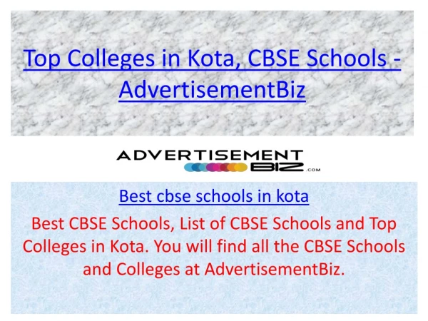 best cbse schools in kota