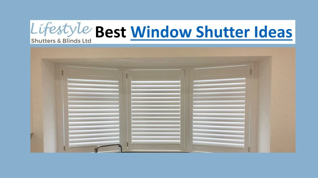 best window shutter ideas