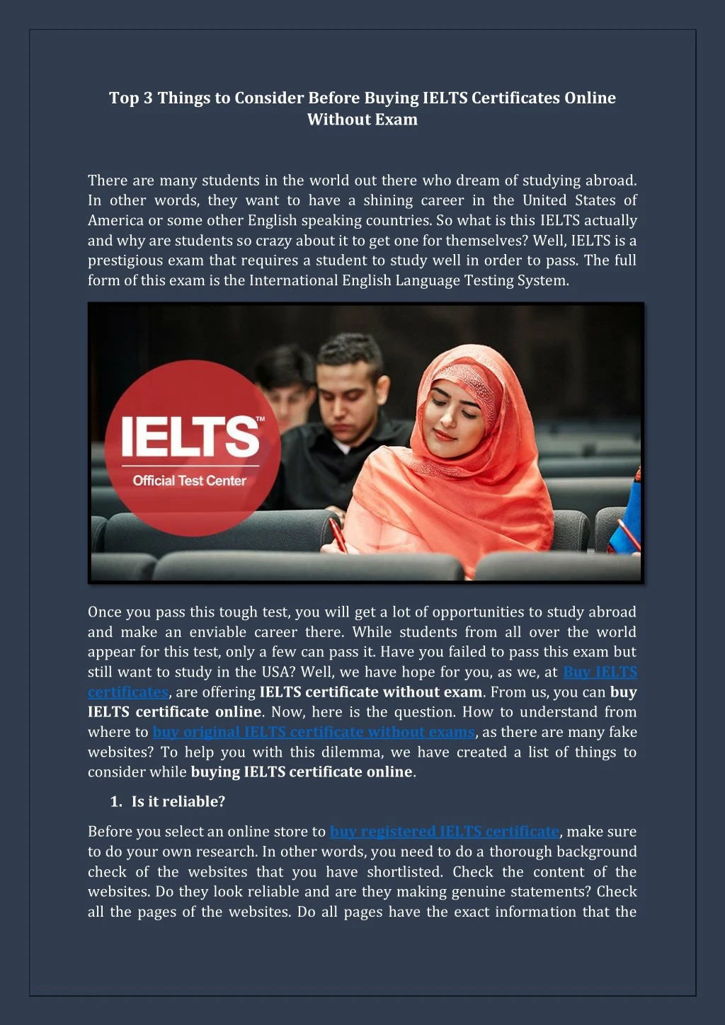 top 3 things to consider before buying ielts