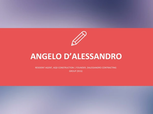 Angelo D’Alessandro (Michigan) - Resident Agent