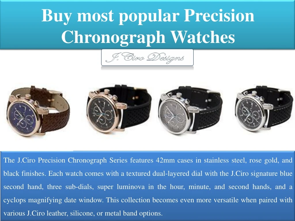 buy most popular precision chronograph watches