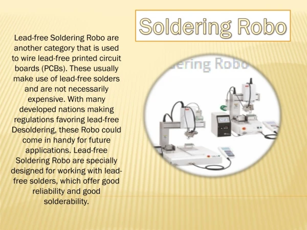 Buy Soldering Robo At An Affordable Price