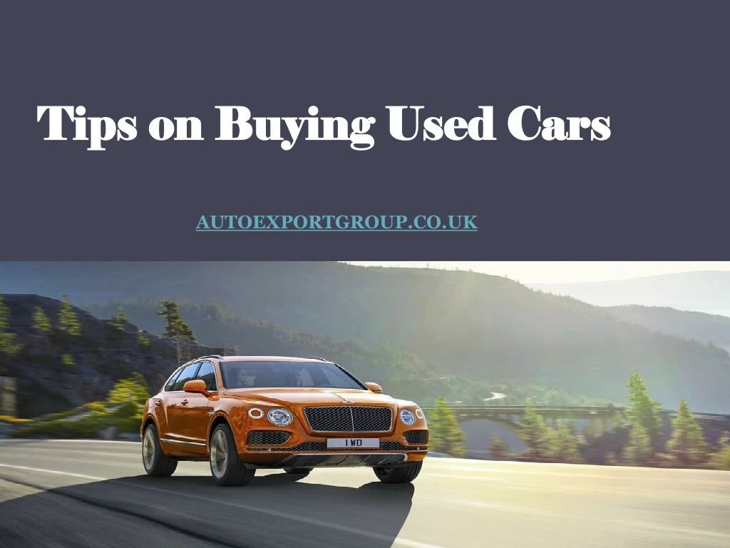 tips on buying used cars