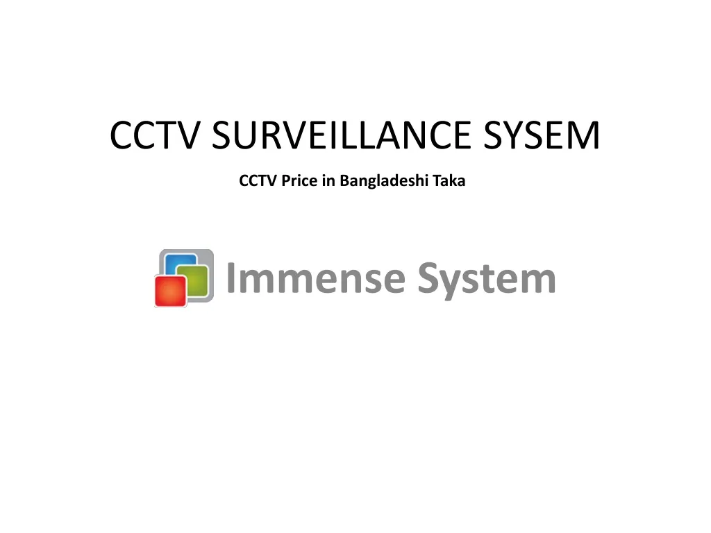 cctv surveillance sysem