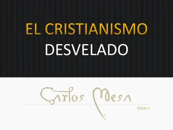 el cristianismo desvelado