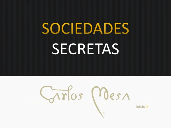 sociedades secretas