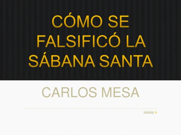 c mo se falsific la s bana santa