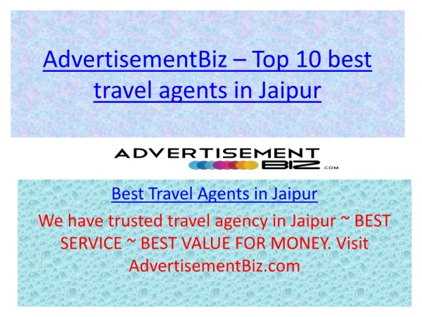 best Travel Agents in Jaipur