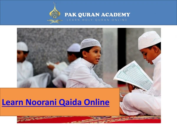 Learn Noorani Qaida