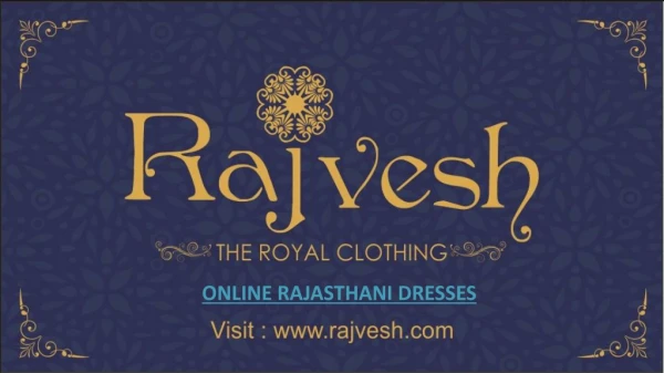 Online Rajasthani Dresses