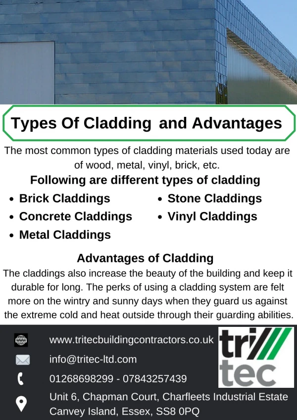 Different Types Of Cladding and Advantages