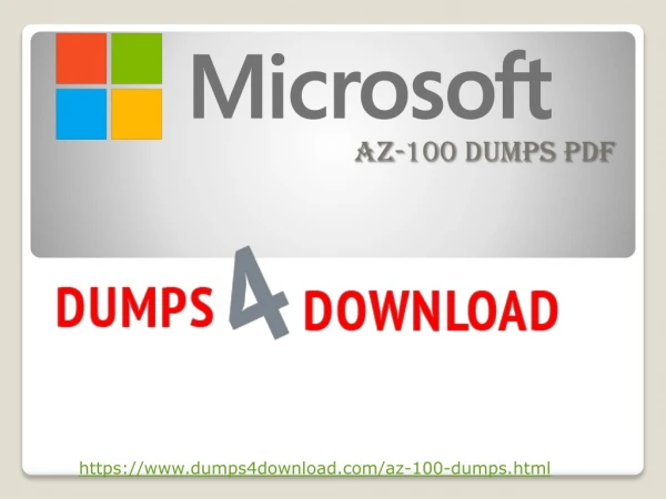 Learn To Do Microsoft AZ-100 Exam Dumps like A Professional | Dumps4download