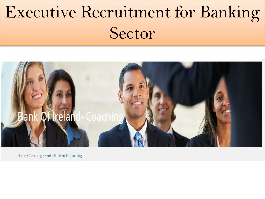 executive recruitment for banking sector