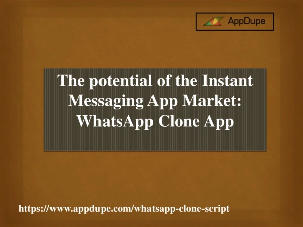 The potential of the Instant Messaging App Market: WhatsApp Clone App