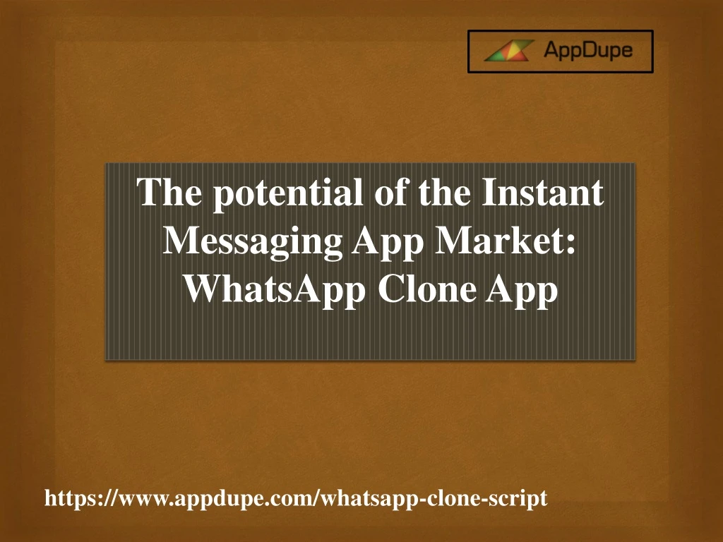 the potential of the instant messaging app market