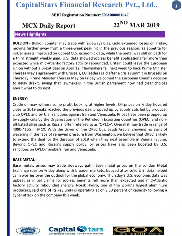 capitalstars financial research pvt ltd