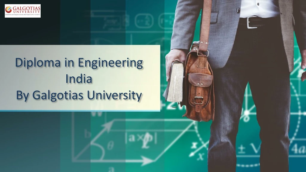 diploma in engineering india by galgotias university