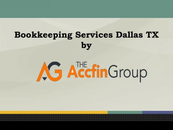 Bookkeeping Services Dallas TX