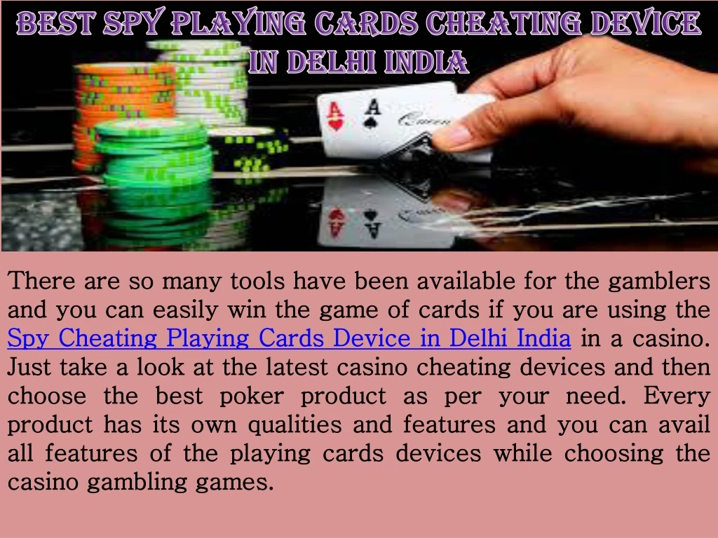 best spy playing cards cheating device in delhi