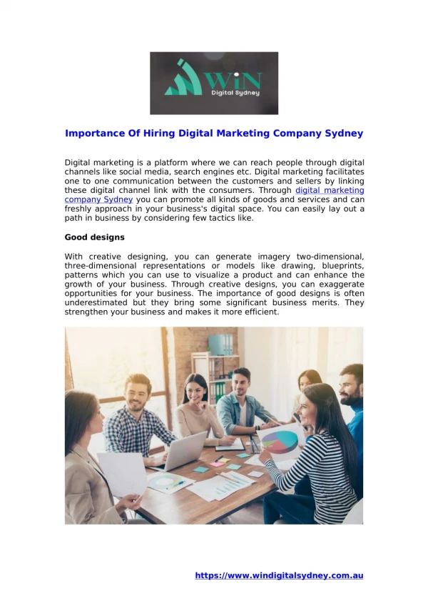 Importance Of Hiring Digital Marketing Company Sydney
