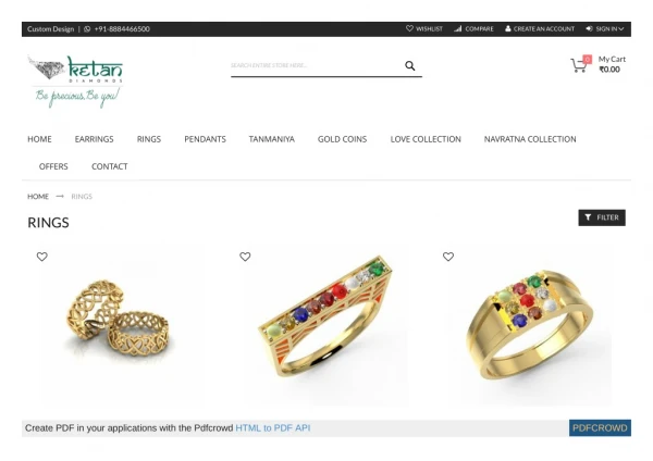 Buy Diamond Rings Online | Ketan Diamonds