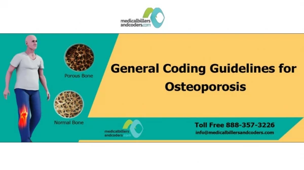 General Coding Guidelines for Osteoporosis
