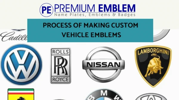 Custom Automotive Badges by Premium Emblem