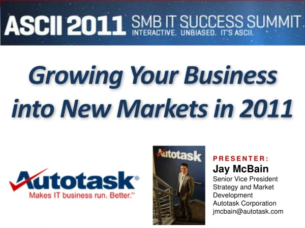 Growing Your IT Business Keynote - ASCII Group - Jay McBain - apr 2011