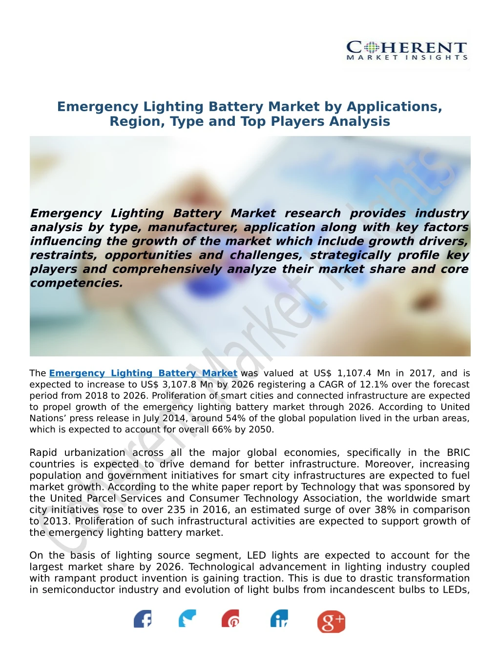 emergency lighting battery market by applications