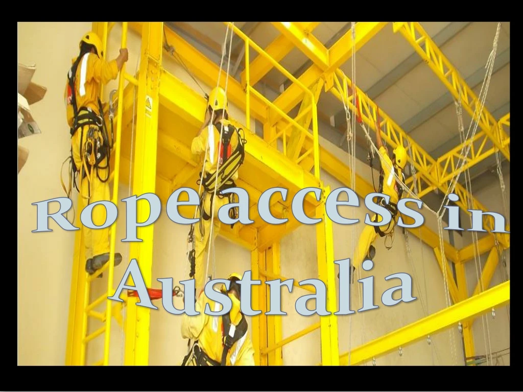 rope access in a ustralia