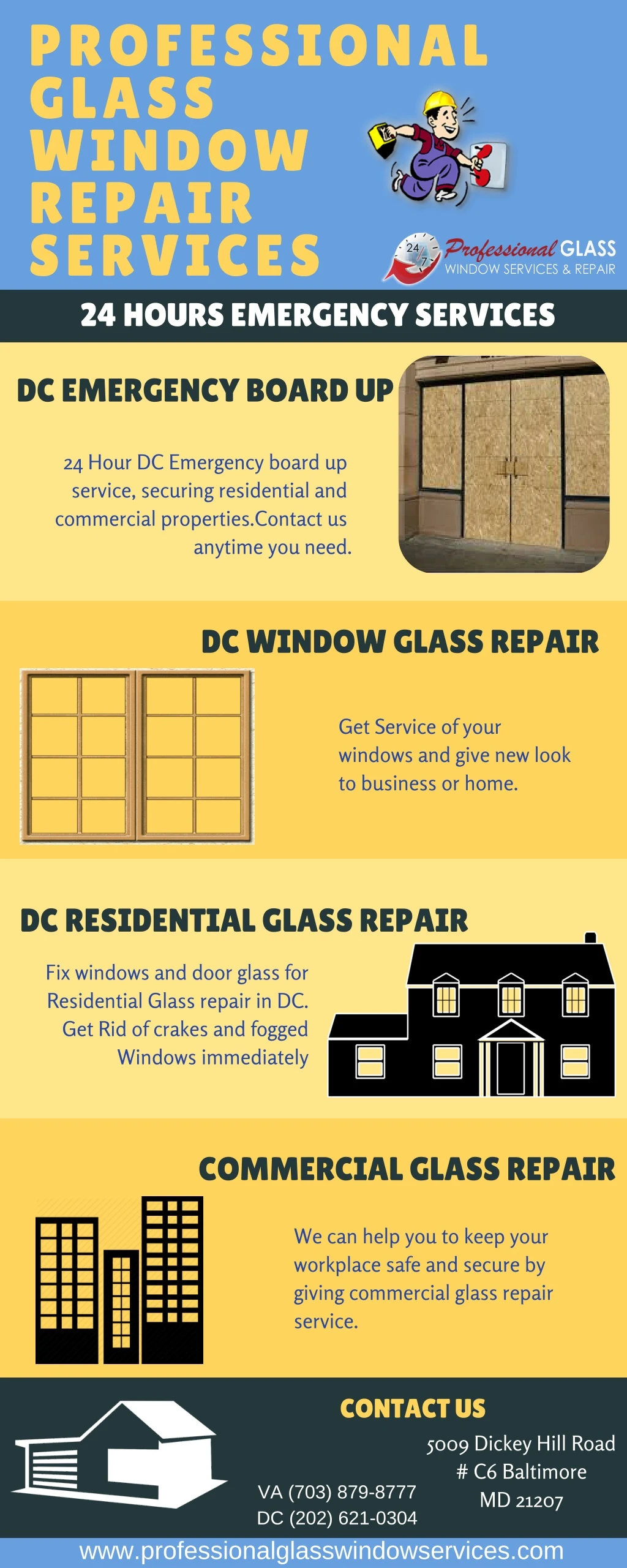 professional glass window repair services